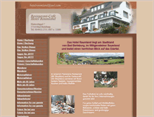 Tablet Screenshot of hotel-raumland.de